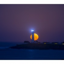 Full Moon over Pigeon Lighthouse